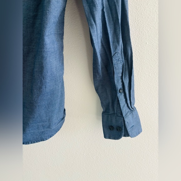 Giordano Navy Slim Fit Button Down Shirt - Picture 4 of 4